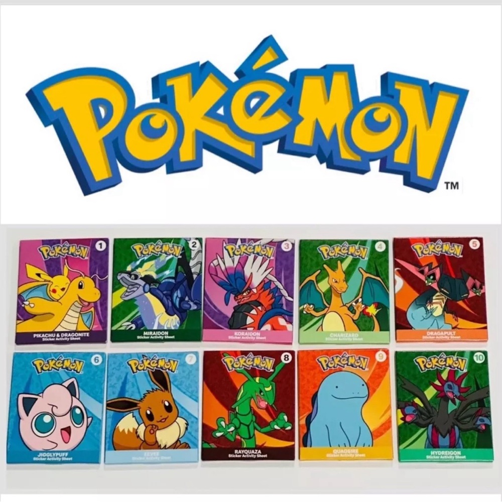 2025 McDonald’s Pokemon Dragon Cards TCG Happy Meal Toys Set 10 Packs